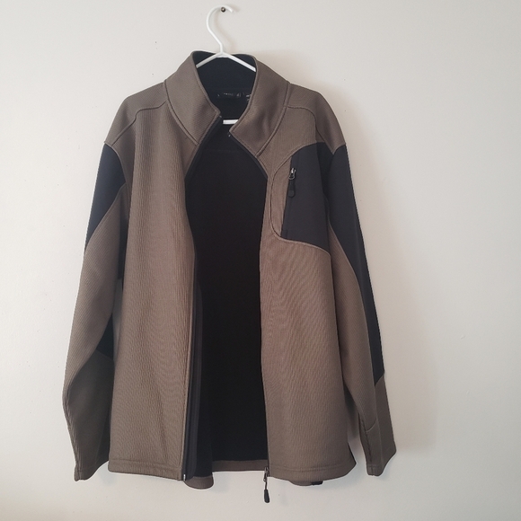 Swiss Tech Men's Sweater Knit Fleece Jacket - Picture 7 of 9